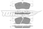 TOMEX Brakes Piduriklotsi komplekt,  ketaspidur TX 19-28