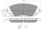 TOMEX Brakes Piduriklotsi komplekt,  ketaspidur TX 19-64