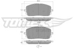 TOMEX Brakes Piduriklotsi komplekt,  ketaspidur TX 19-71