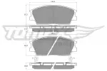 TOMEX Brakes Piduriklotsi komplekt,  ketaspidur TX 60-01