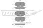 TOMEX Brakes Piduriklotsi komplekt,  ketaspidur TX 60-09