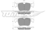 TOMEX Brakes Piduriklotsi komplekt,  ketaspidur TX 60-10