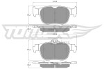 TOMEX Brakes Piduriklotsi komplekt,  ketaspidur TX 60-11