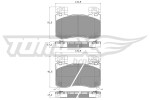 TOMEX Brakes  Piduriklotsi komplekt,ketaspidur TX 60-13