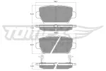 TOMEX Brakes  Piduriklotsi komplekt,ketaspidur TX 60-16