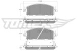 TOMEX Brakes Piduriklotsi komplekt, ketaspidur TX 61-04