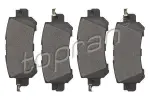 TOPRAN Piduriklotsi komplekt,  ketaspidur 601 466