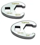 TOPTUL Lahtine silmusvõti, kaablile, varrele 3/8", 18mm