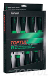 TOPTUL Kombineeritud kruvikeerajate komplekt lapik, täht, komplekt 8 osa.: