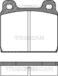 TRISCAN Piduriklotsi komplekt,  ketaspidur 8110 29211