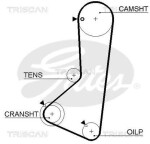 TRISCAN Hammasrihm 8645 5256XS