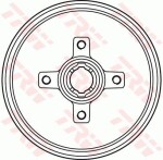 TRW Piduritrummel DB4134BR