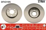 Piduriketas TRW SINGLE DF4310S
