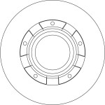 Piduriketas TRW SINGLE DF6558S