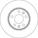 Piduriketas TRW SINGLE DF6720S