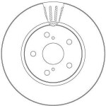 Piduriketas TRW SINGLE DF6986S