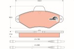 TRW Piduriklotsi komplekt,  ketaspidur COTEC GDB1101