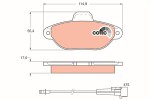 TRW Piduriklotsi komplekt,  ketaspidur COTEC GDB1115