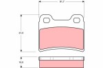 TRW Piduriklotsi komplekt,  ketaspidur GDB1124