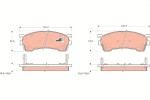 TRW Piduriklotsi komplekt,  ketaspidur COTEC GDB1139