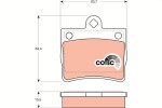 TRW  Piduriklotsi komplekt,ketaspidur COTEC GDB1283
