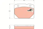 TRW Piduriklotsi komplekt,  ketaspidur COTEC GDB140