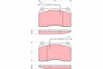 TRW Piduriklotsi komplekt,  ketaspidur GDB1431