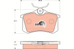 TRW Piduriklotsi komplekt,  ketaspidur COTEC GDB1504