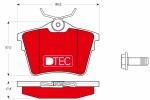 TRW  Piduriklotsi komplekt,ketaspidur DTEC COTEC GDB1596DTE