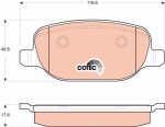 TRW Piduriklotsi komplekt,  ketaspidur COTEC GDB1649