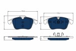 TRW Piduriklotsi komplekt,  ketaspidur ELECTRIC BLUE GDB1683BTE
