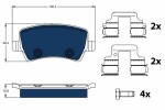 TRW Piduriklotsi komplekt,  ketaspidur ELECTRIC BLUE GDB1685BTE