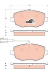 TRW Piduriklotsi komplekt,  ketaspidur COTEC GDB1706