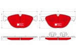 TRW  Piduriklotsi komplekt,ketaspidur DTEC COTEC GDB1728DTE