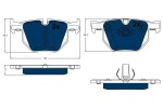 TRW Piduriklotsi komplekt,  ketaspidur ELECTRIC BLUE GDB1730BTE