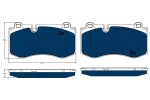 TRW Piduriklotsi komplekt,  ketaspidur ELECTRIC BLUE GDB1733BTE