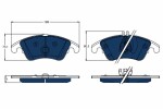 TRW Piduriklotsi komplekt,  ketaspidur ELECTRIC BLUE GDB1737BTE
