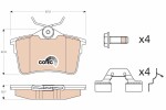 TRW  Piduriklotsi komplekt,ketaspidur COTEC GDB1799