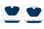 TRW  Piduriklotsi komplekt,ketaspidur ELECTRIC BLUE GDB1840BTE