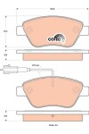 TRW Piduriklotsi komplekt,  ketaspidur COTEC GDB1842