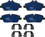 TRW Piduriklotsi komplekt,  ketaspidur ELECTRIC BLUE GDB2038BTE