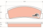 TRW  Piduriklotsi komplekt,ketaspidur COTEC GDB265