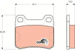 TRW  Piduriklotsi komplekt,ketaspidur COTEC GDB294