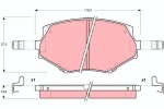 TRW Piduriklotsi komplekt,  ketaspidur GDB3103
