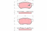 TRW Piduriklotsi komplekt,  ketaspidur GDB3113