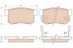 TRW Piduriklotsi komplekt,  ketaspidur COTEC GDB3175