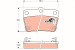 TRW Piduriklotsi komplekt,  ketaspidur COTEC GDB3279