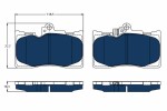 TRW Piduriklotsi komplekt,  ketaspidur ELECTRIC BLUE GDB3398BTE