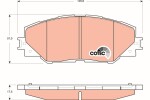 TRW Piduriklotsi komplekt,  ketaspidur COTEC GDB3424