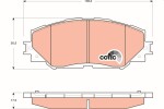 TRW Piduriklotsi komplekt,  ketaspidur COTEC GDB3425